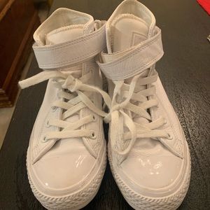Converse all white sneakers
